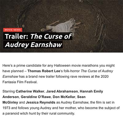Trailer: The Curse of Audrey Earnshaw